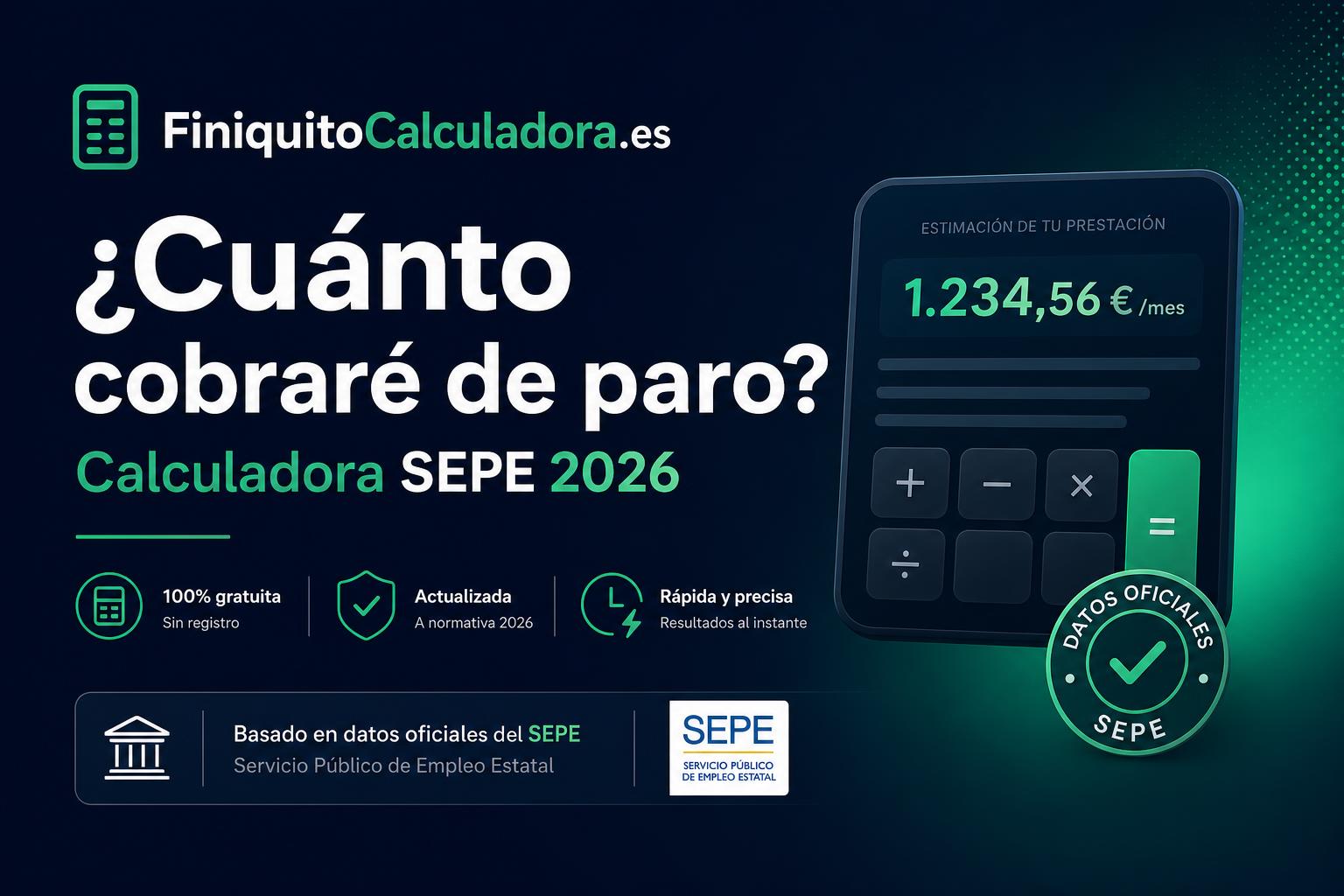 Cuantía del Subsidio por Desempleo 2026: Cuánto se Cobra al Mes (SEPE)